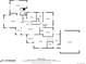 Detailed floor plan layout with dimensions of rooms, including bedrooms, kitchen, living room, and garage at 620 Clermont St, Denver, CO 80220
