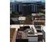 Aerial view showcases stadium along with building roof and rooftop patio at 2650 W Front View Crescent Dr # 101, Denver, CO 80211