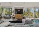 Bright and airy living room featuring large windows, comfortable seating, and stylish decor at 197 Sawmill Ln, Idaho Springs, CO 80452