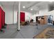 Spacious music studio with drum set, microphones, and soundproofing features at 197 Sawmill Ln, Idaho Springs, CO 80452