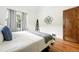 Bright bedroom with hardwood floors, neutral decor, and plenty of natural light at 1731 Locust St, Denver, CO 80220