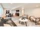 Finished basement area featuring a living space, dining area and small kitchenette at 2150 Wagon Way, Louisville, CO 80027