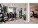 Cozy office with a classic desk, ladder bookshelf, and plush carpet, creating a comfortable workspace at 2636 Scoter Ln, Castle Rock, CO 80104