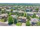 Suburban neighborhood with mature trees, lawns, and various home styles at 19616 E Pinewood Dr, Aurora, CO 80016