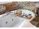 Close-up of a soaking tub with bath caddy and mosaic tile backsplash at 222 S Olive St, Denver, CO 80230