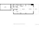 Layout of the first floor of a home with a garage, kitchen, living room, and patio at 7250 Eastmoor Dr # 119, Denver, CO 80237