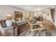 Inviting living room with hardwood floors, a comfortable sofa, and stylish decor throughout at 7250 Eastmoor Dr # 119, Denver, CO 80237