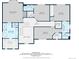 Detailed floor plan showcasing the layout of upper level of home, including the bedrooms, bathrooms, and walk-in closets at 10660 Weathersfield Ct, Highlands Ranch, CO 80129