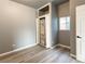 Bright bedroom with a small window and a large closet for storage at 4595 S Lincoln St, Englewood, CO 80113