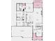 Detailed floor plan of a spacious home with a large kitchen, four-car garage, and study at 3884 Freestone Pt, Castle Rock, CO 80108