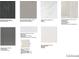 Collection of tile selections showcasing the variety of finishes available to personalize your home at 3884 Freestone Pt, Castle Rock, CO 80108