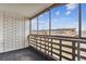 Private balcony overlooking a courtyard at 635 S Alton Way # 1C, Denver, CO 80247