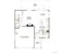 Layout of the home's first floor featuring a 2-car garage, great room, kitchen, dining area, powder room, and covered patio at 1362 Rock Cliff Ave, Erie, CO 80516