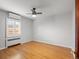 Bright bedroom with hardwood floors, and a ceiling fan at 926 S Fillmore Way, Denver, CO 80209