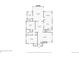 Detailed first-floor plan showcasing the layout of the living room, kitchen, dining room, bedrooms, and bathrooms at 926 S Fillmore Way, Denver, CO 80209