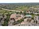 This elevated aerial shot displays proximity to recreation center with pools, parks, tennis courts, and shopping at 9665 Whitecliff Pl, Highlands Ranch, CO 80129