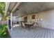 Backyard patio with a dining table, providing an ideal outdoor living space with backyard views at 10640 Nw Routt Way, Westminster, CO 80021