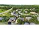 Gorgeous aerial view of a lush, green neighborhood featuring well maintained homes, trees, and roads at 20401 High Pines Dr, Monument, CO 80132