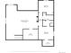 Basement floor plan showcasing recreation room, two bedrooms, two bathrooms, and walk-in closet, with dimensions at 20401 High Pines Dr, Monument, CO 80132