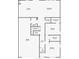 Detailed floor plan of a house showing the layout of the kitchen, living room, bedrooms, and bathrooms at 2089 S Fultondale Way, Aurora, CO 80018