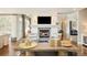 Inviting living room with a fireplace and comfortable seating at 5425 S University Blvd, Greenwood Village, CO 80121