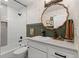 Charming bathroom with a shower-tub combo at 11037 Cambridge Pl, Parker, CO 80138