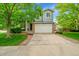 Inviting two-story home with a well-manicured lawn, a two car garage and mature trees at 10571 Garfield St, Thornton, CO 80233