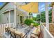 Outdoor patio with comfortable seating and string lights for relaxing evenings at 10571 Garfield St, Thornton, CO 80233