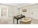 Bright office featuring neutral walls, gray carpet, and a minimalist aesthetic at 3632 Lipan St, Denver, CO 80211