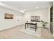 Inviting office with gray carpet, neutral walls, and minimalist decor at 3632 Lipan St, Denver, CO 80211
