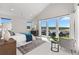 Bright bedroom featuring a large picture window with stunning outdoor views at 2230 Rim Ridge Dr, Castle Pines, CO 80108