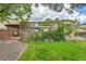 Well-maintained backyard with a lush green lawn, privacy fencing, and pergola-covered seating at 10301 Owens Cir, Broomfield, CO 80021