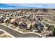 Broad aerial view capturing the home's location within a residential community at 4206 Eagle Ridge Way, Castle Rock, CO 80104