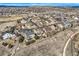 Panoramic aerial view capturing multiple homes within the neighborhood at 4206 Eagle Ridge Way, Castle Rock, CO 80104