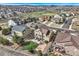 View of a fenced backyard featuring a lawn, patio with seating, and landscaping at 4206 Eagle Ridge Way, Castle Rock, CO 80104
