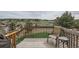 Enjoy the view from this deck area overlooking the mountains and neighborhood at 4206 Eagle Ridge Way, Castle Rock, CO 80104
