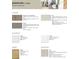 Selection of interior finishes, including luxury vinyl plank, carpet, quartz countertops, and tile backsplash options at 2124 Chambers Rd, Brighton, CO 80601