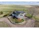 An aerial view of a two-story home with multiple decks at 371 Buckskin Ct, Parker, CO 80138