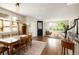 Open-concept layout combines the dining room, entryway and living room at 355 Steele St, Denver, CO 80206