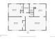 Detailed floor plan showcases two bedrooms, kitchen, living room and bathroom layouts at 7624 Navajo St, Denver, CO 80221