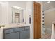Bathroom with a vanity, mirror, and a shower/tub combination at 4717 Tantra Dr # G5, Boulder, CO 80305