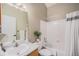 Well-maintained bathroom with a combined shower and tub at 804 Summer Dr, Highlands Ranch, CO 80126