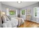 Bedroom with hardwood floors and natural light at 2703 N Milwaukee St, Denver, CO 80205