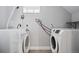 Bright laundry room featuring modern side-by-side washer and dryer hookups for easy chore days at 2703 N Milwaukee St, Denver, CO 80205