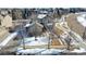 Home's aerial view in winter setting at 16686 Rinker Way, Broomfield, CO 80023