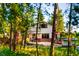 Home exterior surrounded by dense trees, providing privacy and a connection with nature at 200 The Lane Rd, Golden, CO 80403