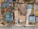 Overhead view highlighting lot and proximity to neighboring houses in residential area at 1117 Lincoln Ave, Louisville, CO 80027