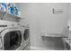 Well-equipped laundry room with front loading washer and dryer at 17358 W 95Th Ave, Arvada, CO 80007