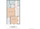 Layout showing total 930 sq ft with a primary bedroom, bedroom, and bathrooms at 1697 S Cole St # B5, Lakewood, CO 80228