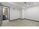 Spacious basement provides room for bedroom and ensuite bathroom at 104 Stuart St, Denver, CO 80219